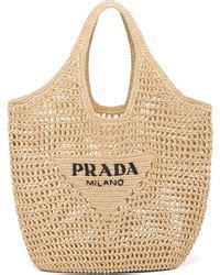 borsa prada da spiaggia|Borse tote di paglia e borse da spiaggia Prada .